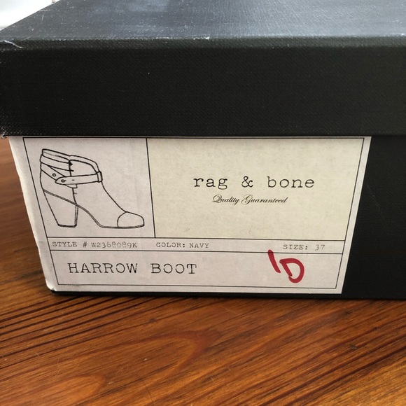 Rag and Bone Harrow Blue Booties - Picture 3 of 10